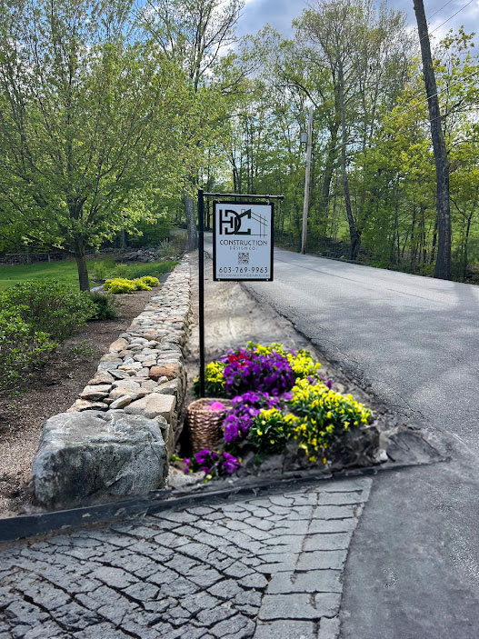 HDC construction design sign